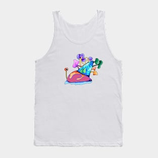 cute colorful snail art Tank Top